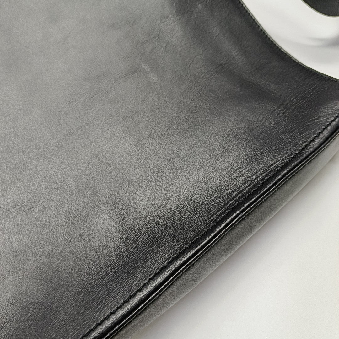 Calfskin Shoulder Bag Black