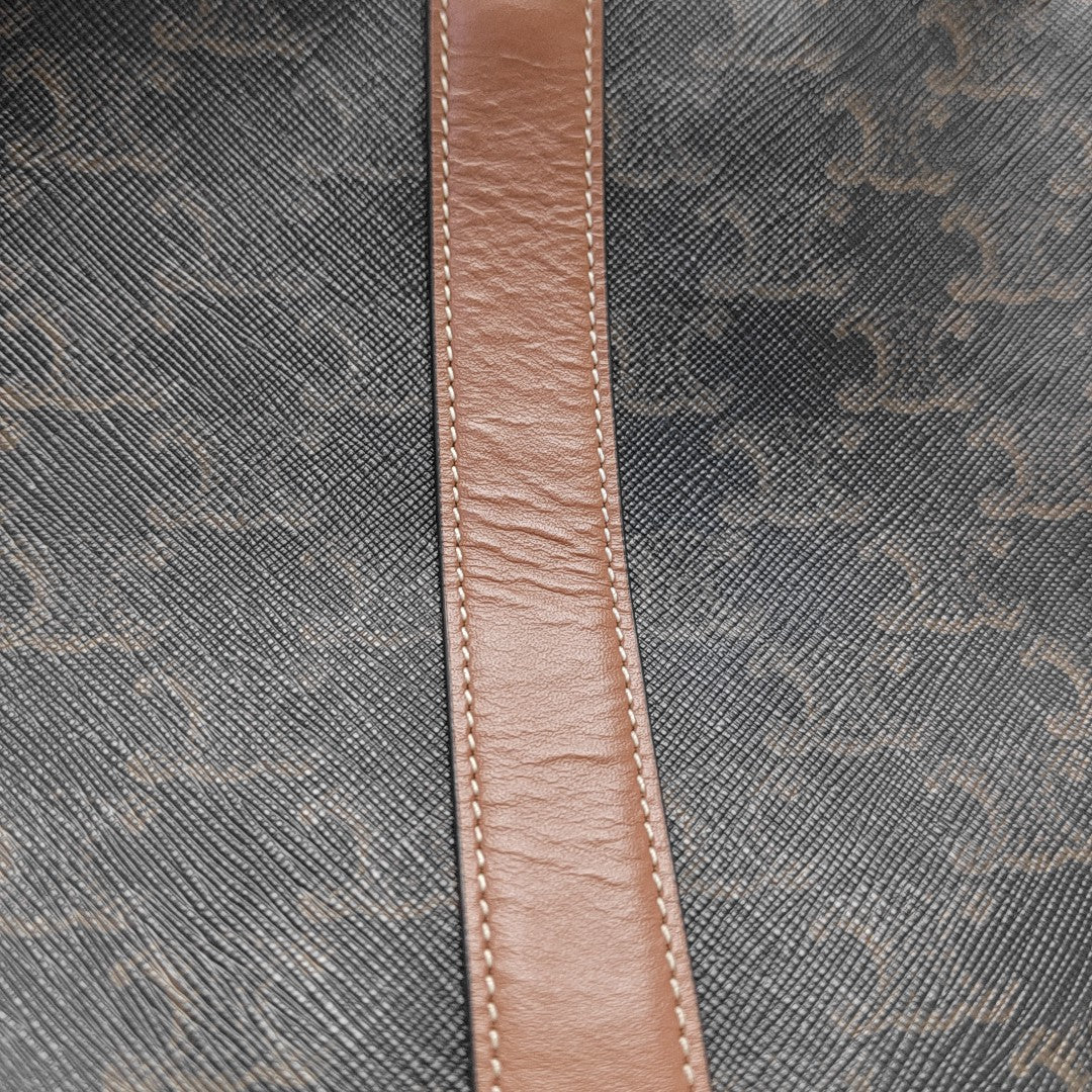 TRIOMPHE CANVAS Small Coated Canvas Brown