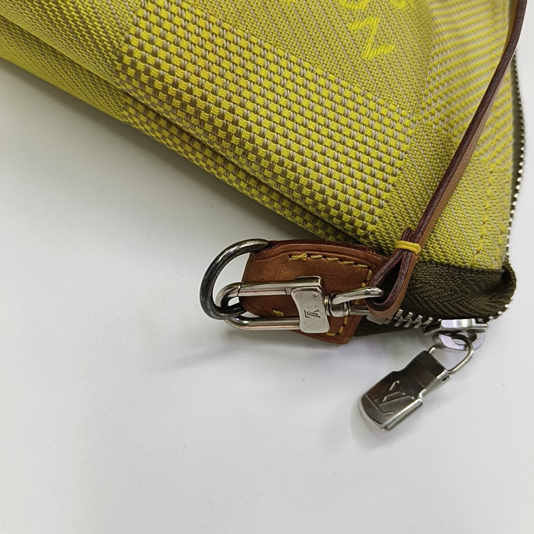 Fabric Top Handle Bag Green