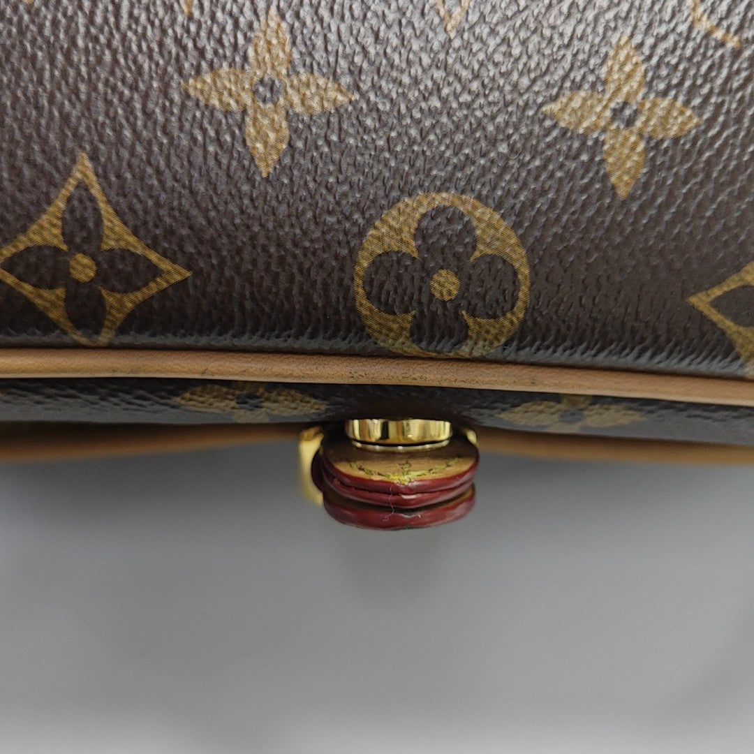 DIANE Monogram Coated Canvas Brown