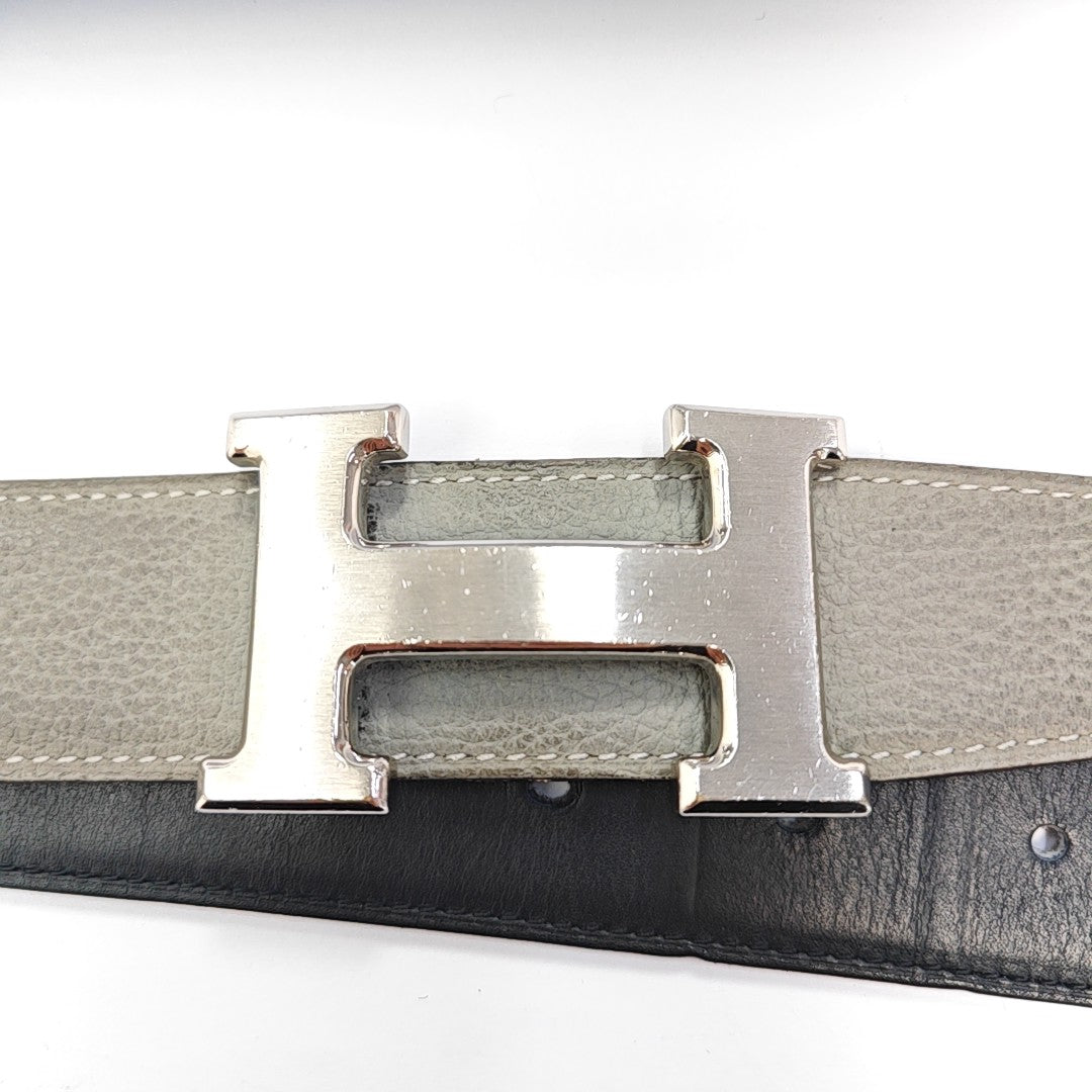 Leather Belt Gray