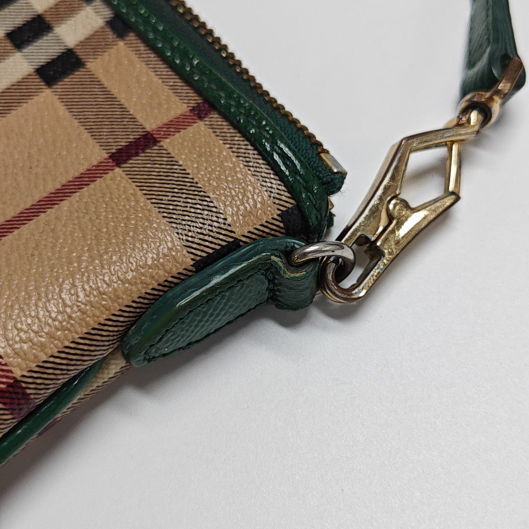 Coated Canvas Shoulder Bag Beige
