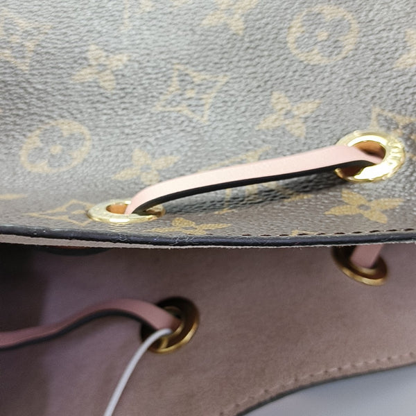 NÉONOÉ MM Monogram Coated Canvas Brown