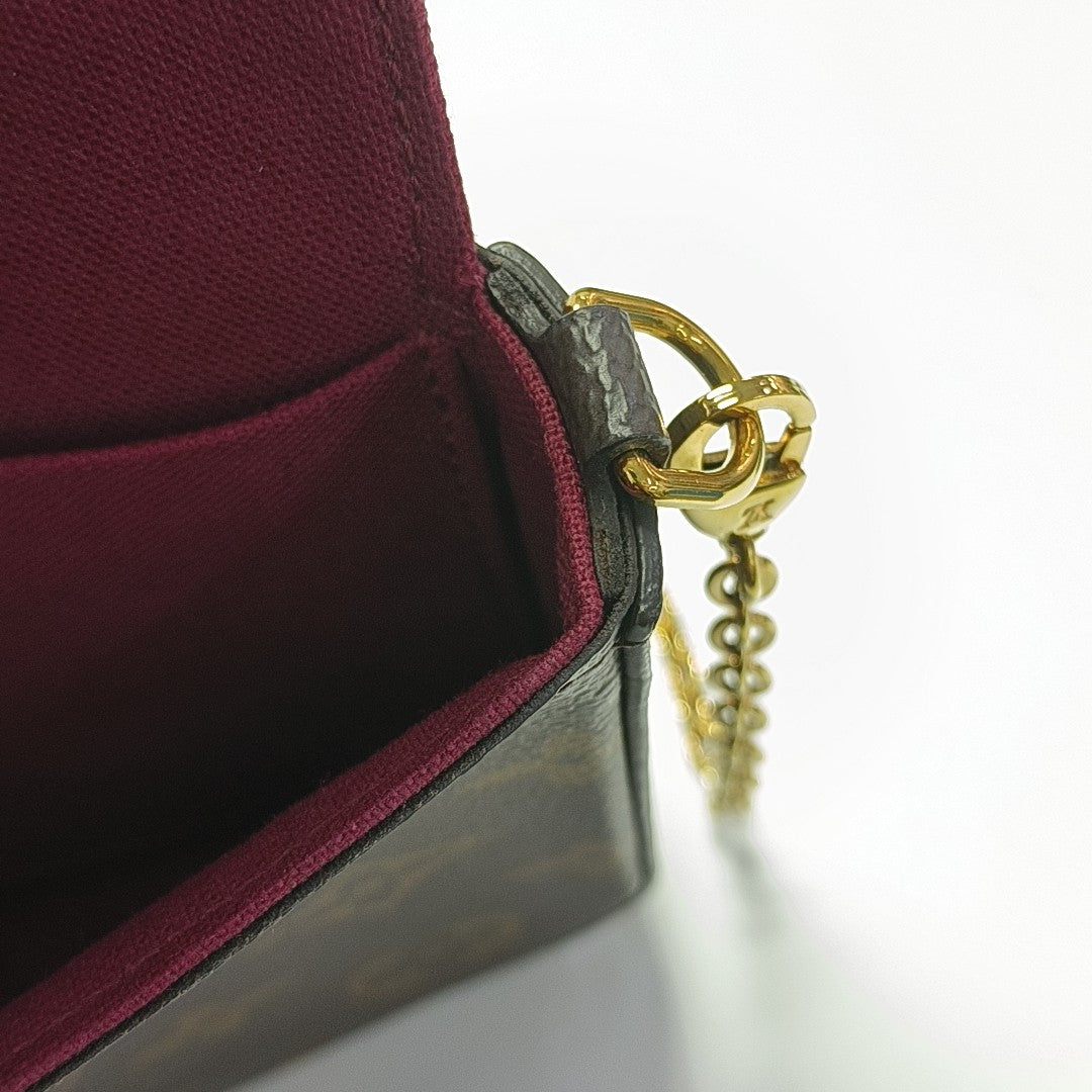 FÉLICIE Monogram Coated Canvas Brown