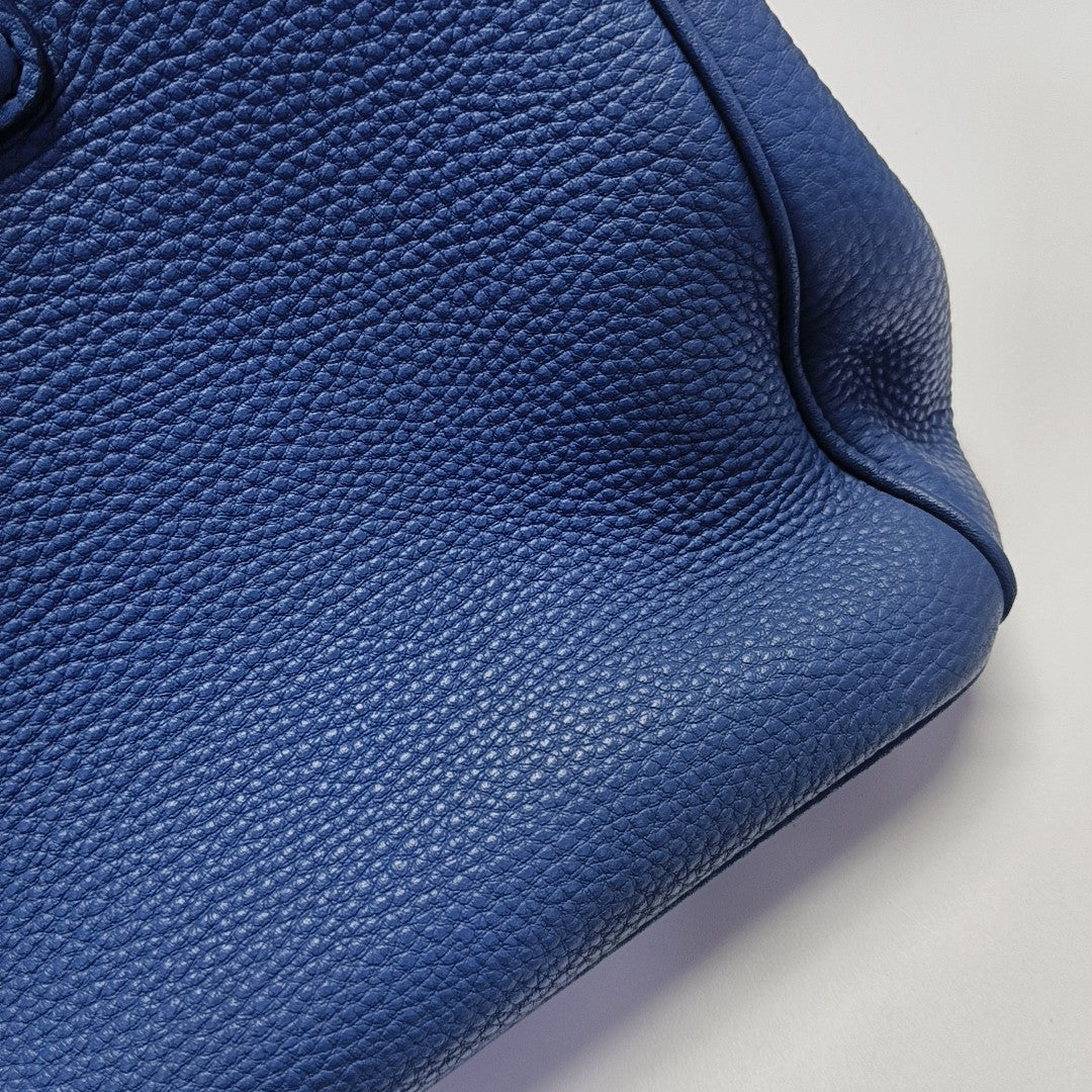 Calfskin Tote Bag Blue