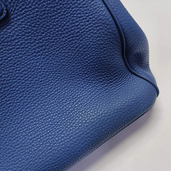 Calfskin Tote Bag Blue
