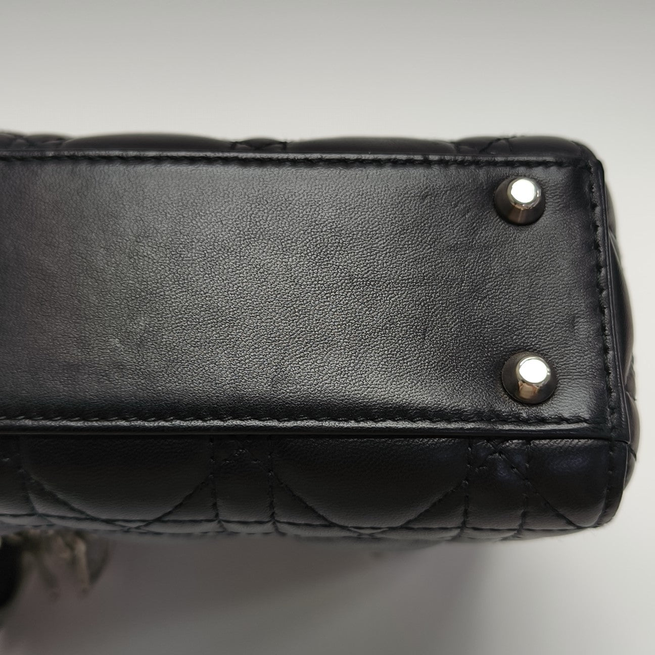 Lady Dior Mini Cannage Lambskin Black