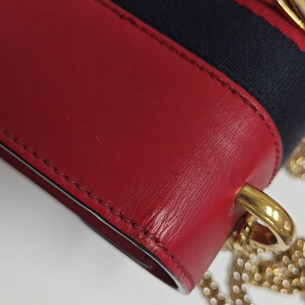 Sylvie Mini Calfskin Red
