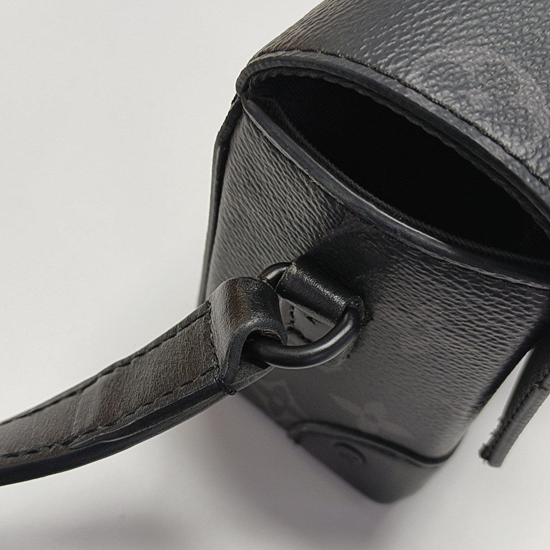 STEAMER Mini Monogram Coated Canvas Black