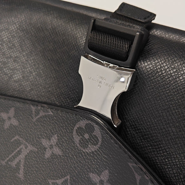 TAIGARAMA Monogram Coated Canvas Black