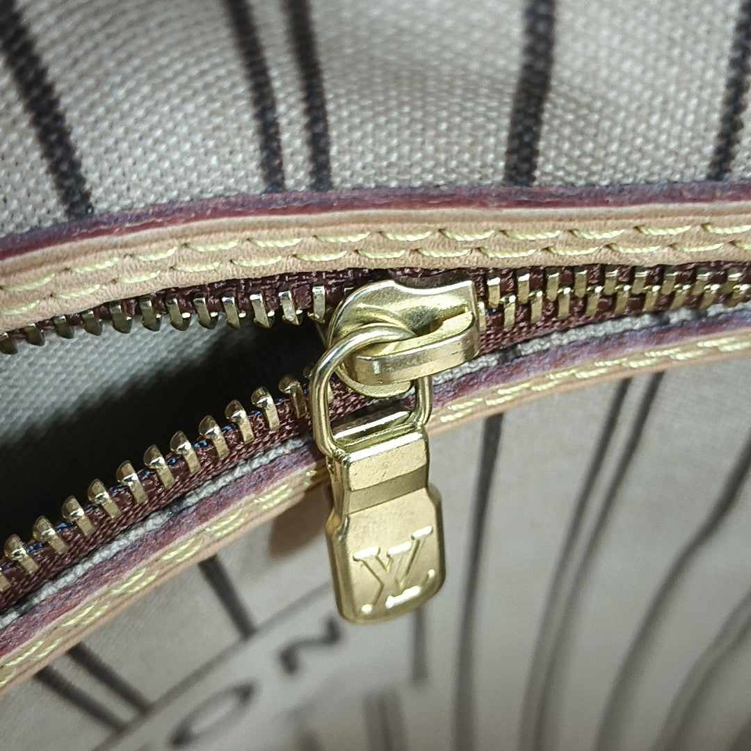 NEVERFULL GM Monogram Coated Canvas Brown