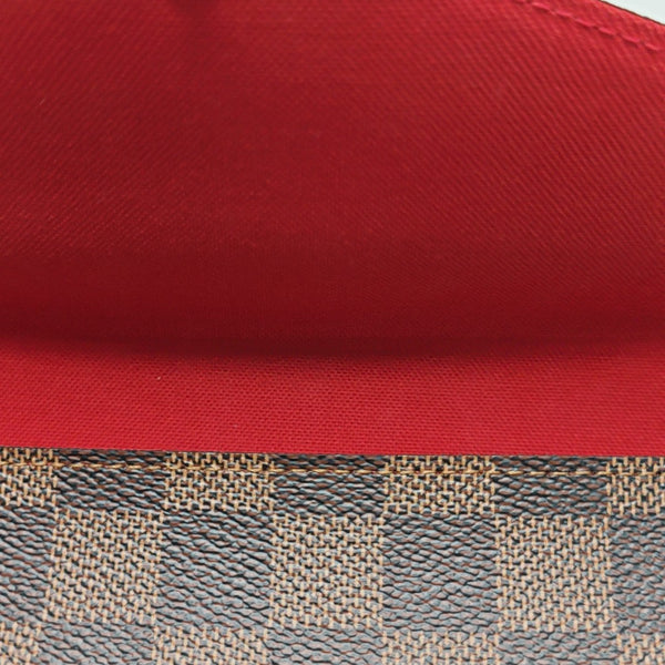 FÉLICIE Damier Ebene Coated Canvas Brown
