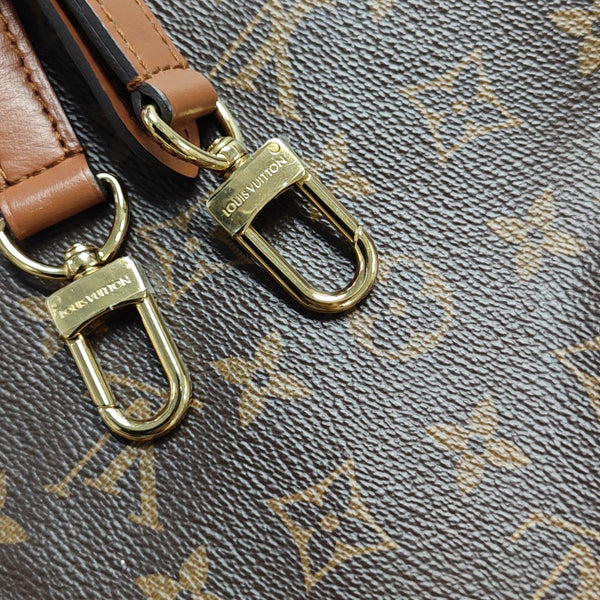 LOOP HOBO Monogram Coated Canvas Brown