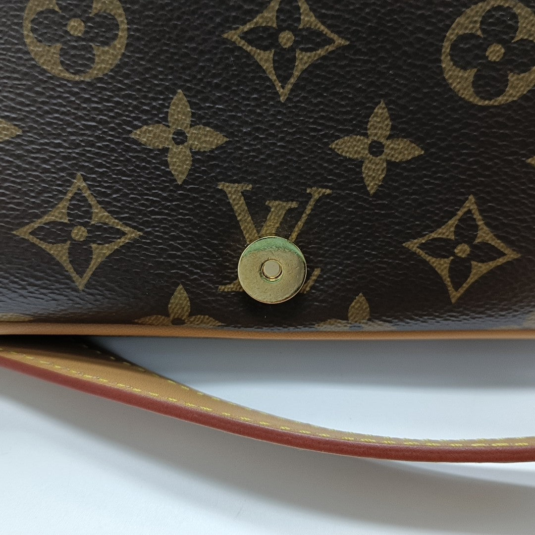 DIANE Monogram Coated Canvas Brown
