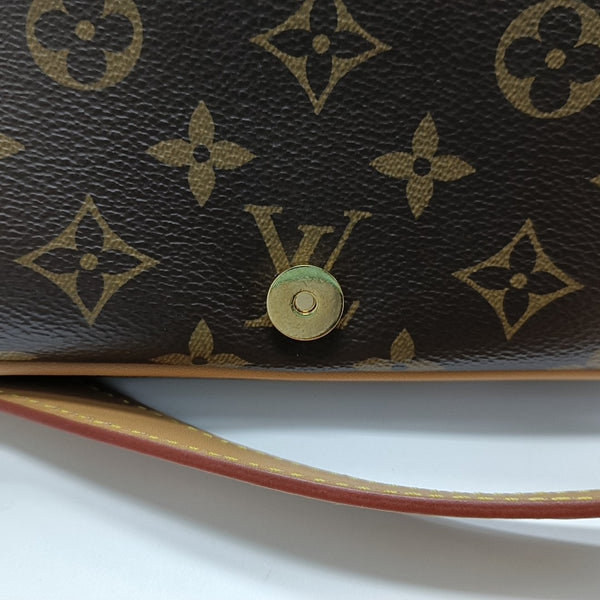 DIANE Monogram Coated Canvas Brown