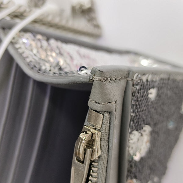 Hourglass Small Sequins Silver