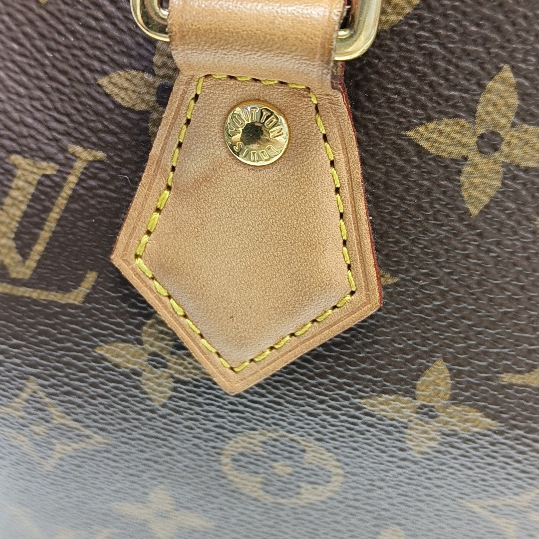 SPEEDY 20 Monogram Coated Canvas Brown