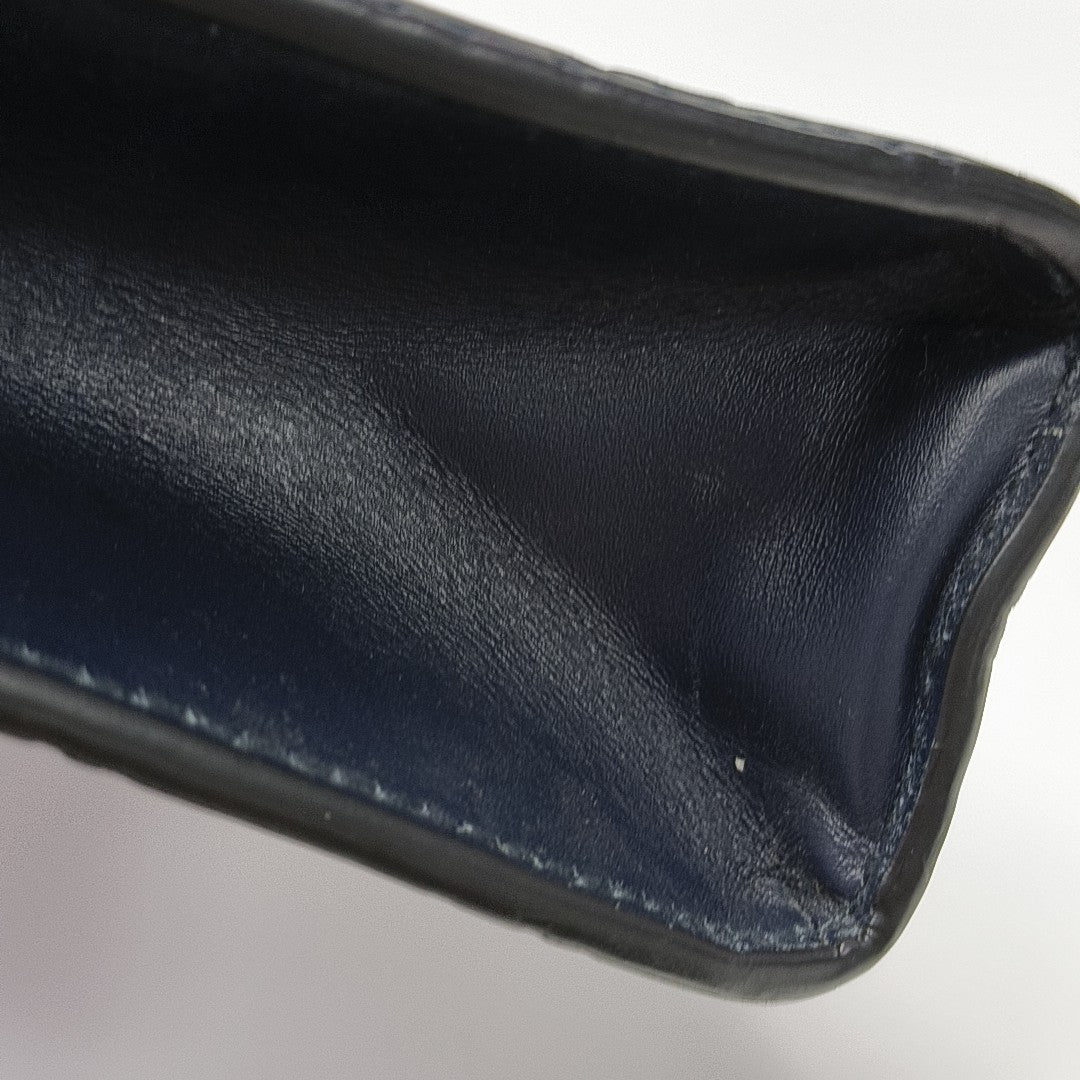 Signature Monogram Calfskin Blue