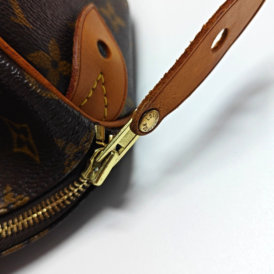 SPEEDY 30 Monogram Coated Canvas Brown