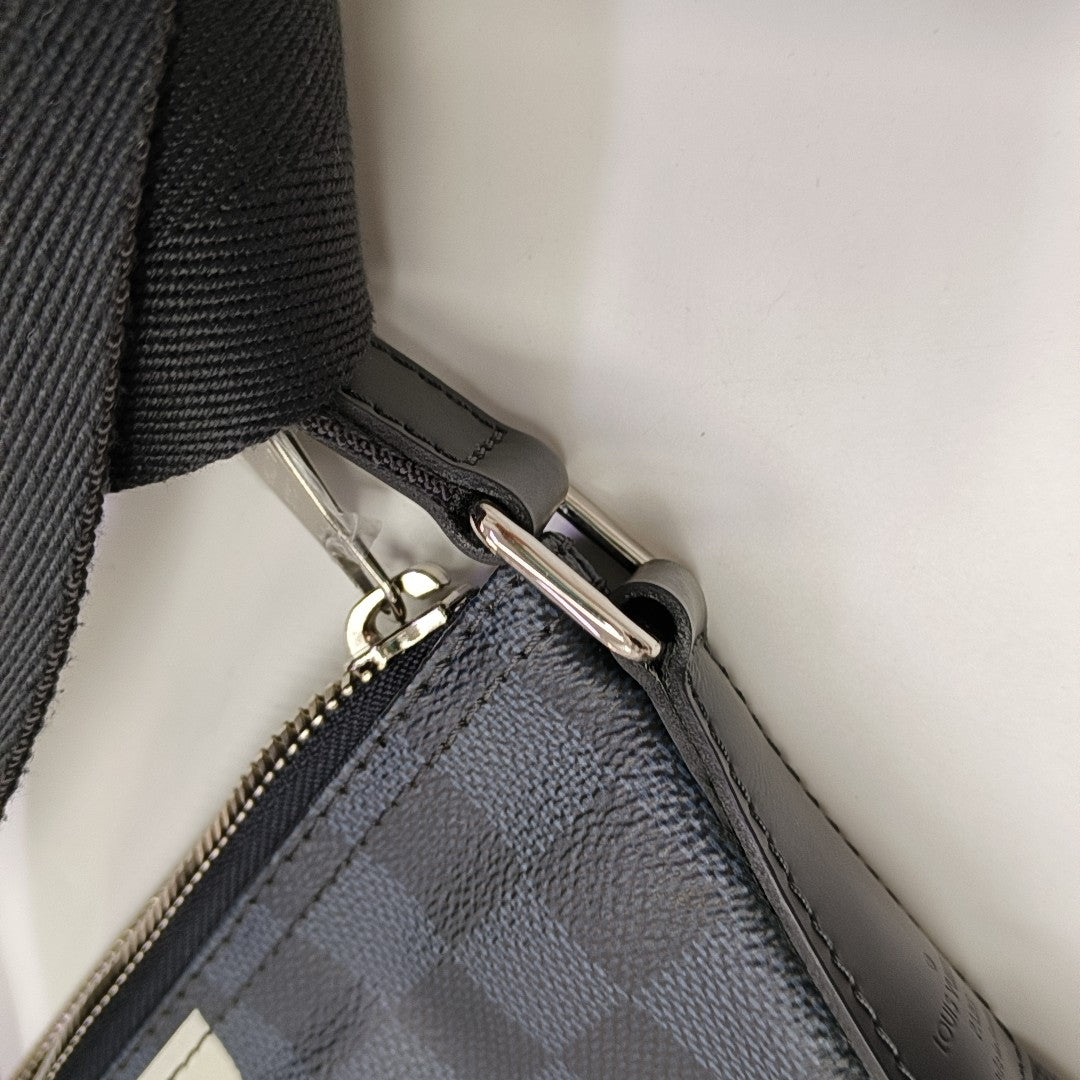 MICK PM Damier Coated Canvas Blue