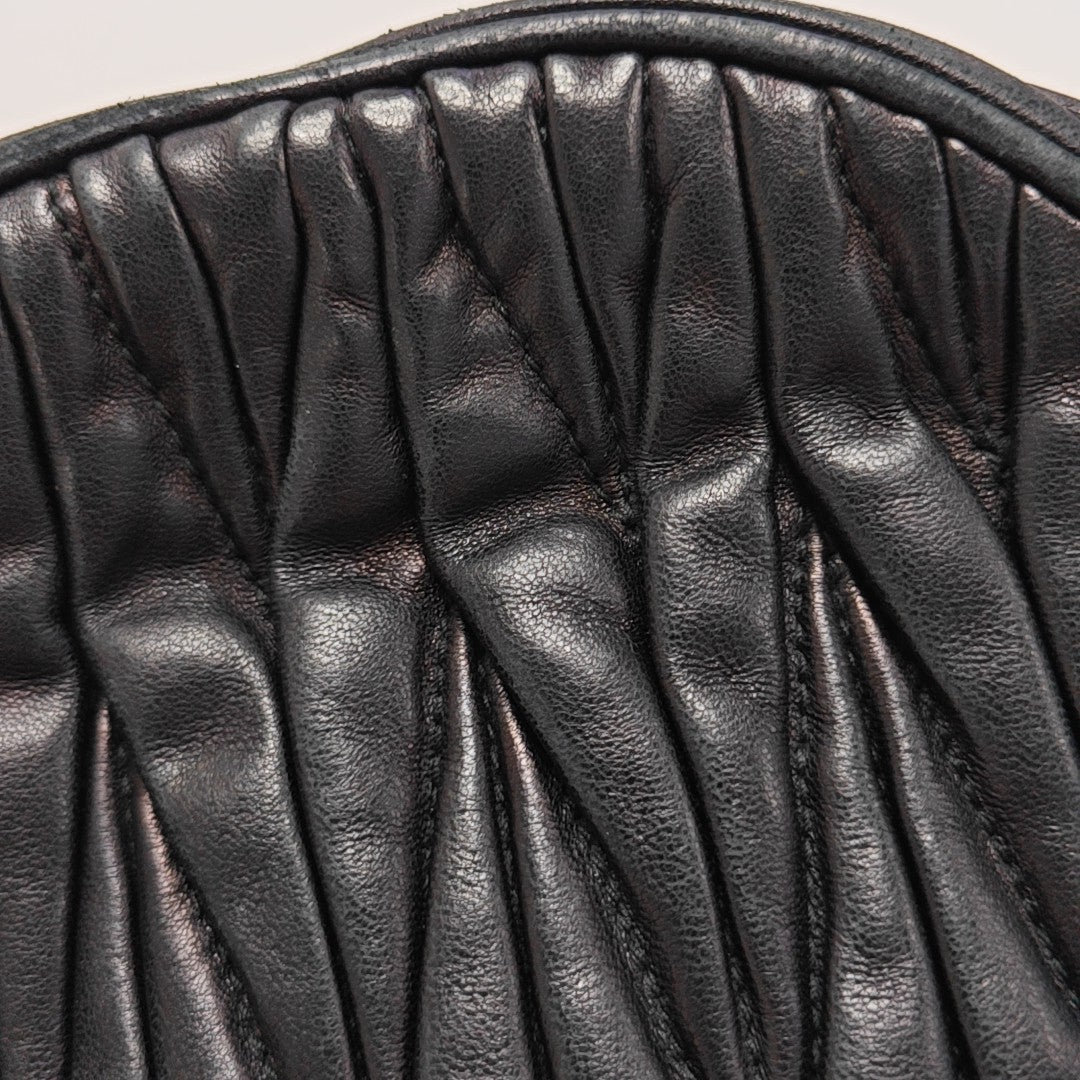 Matelassé Quilted Lambskin Black