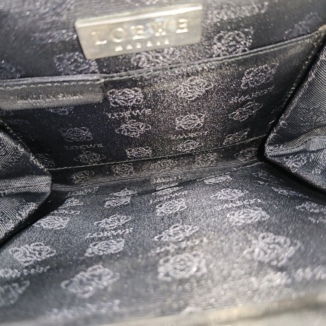 Canvas Top Handle Bag Black