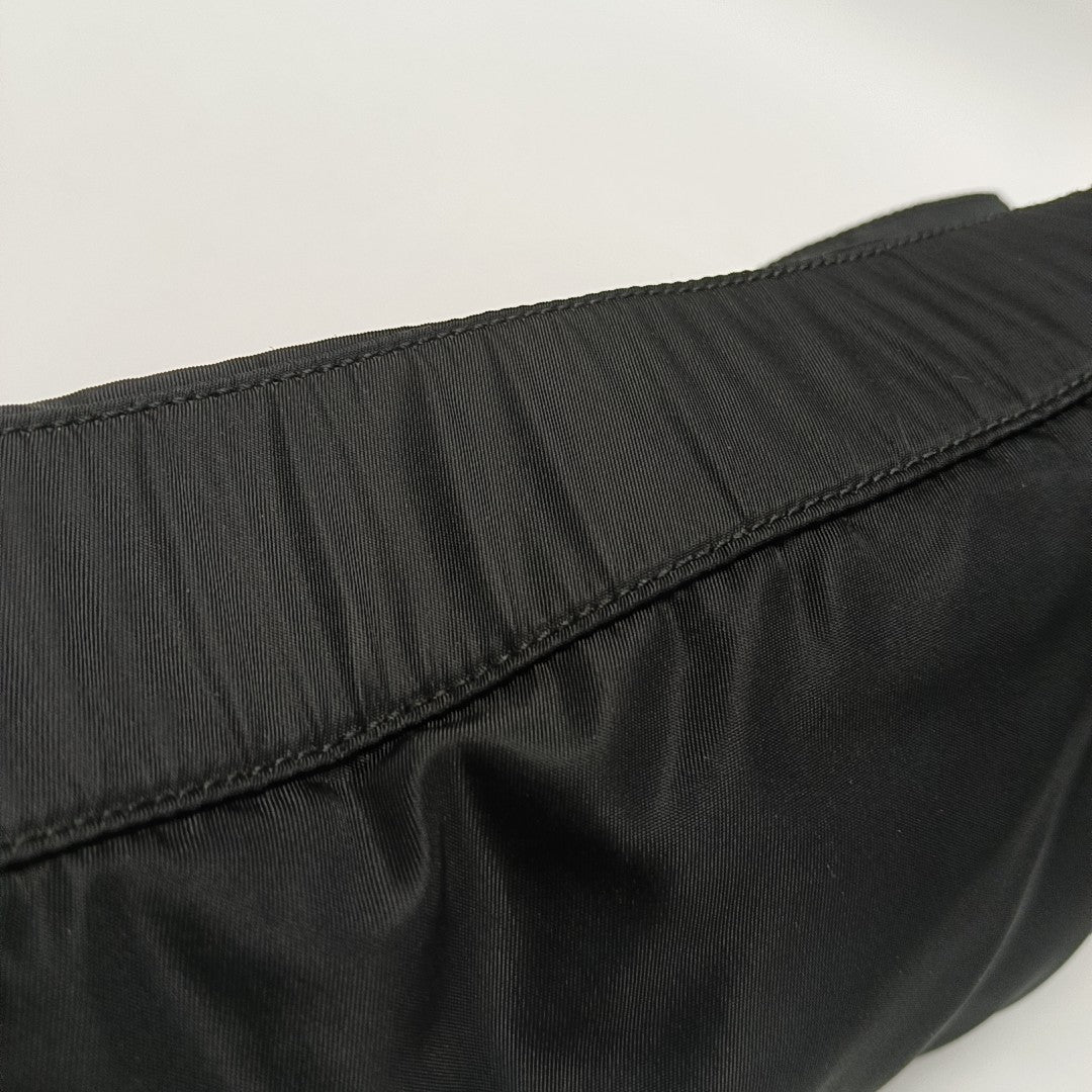 Nylon Shoulder Bag Black