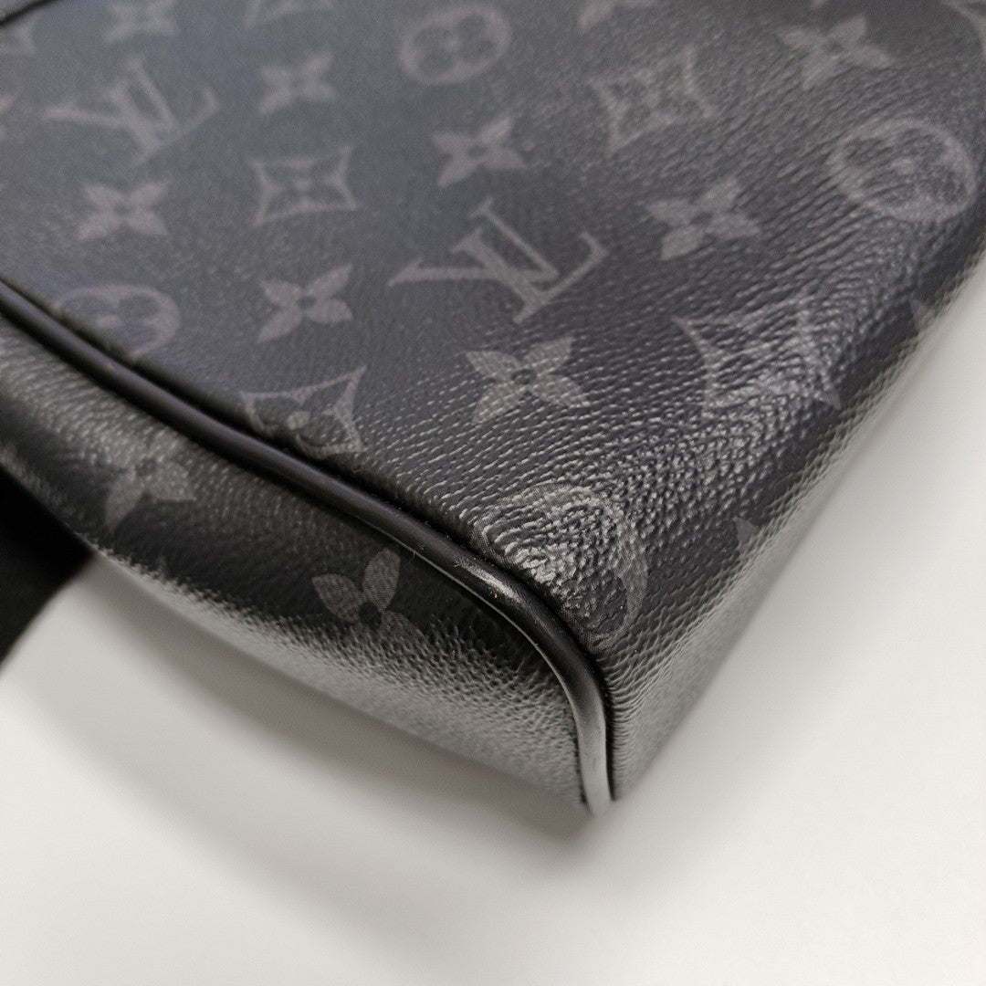 DISTRICT PM Monogram Coated Canvas Black