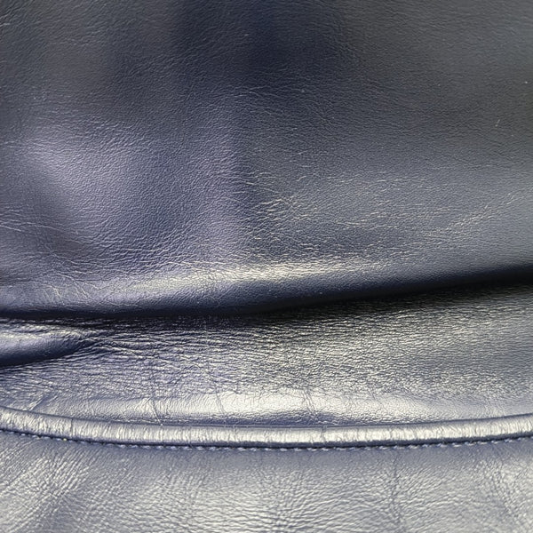 Calfskin Shoulder Bag Blue
