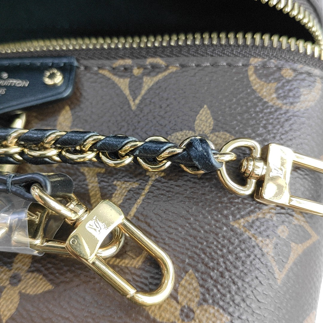 Vanity Chain Pouch Monogram Coated Canvas Brown