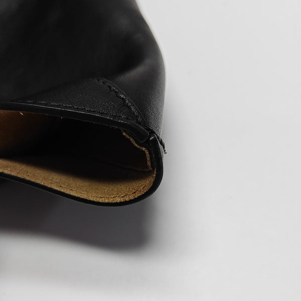 Puzzle Fold Medium Quilted Calfskin Black