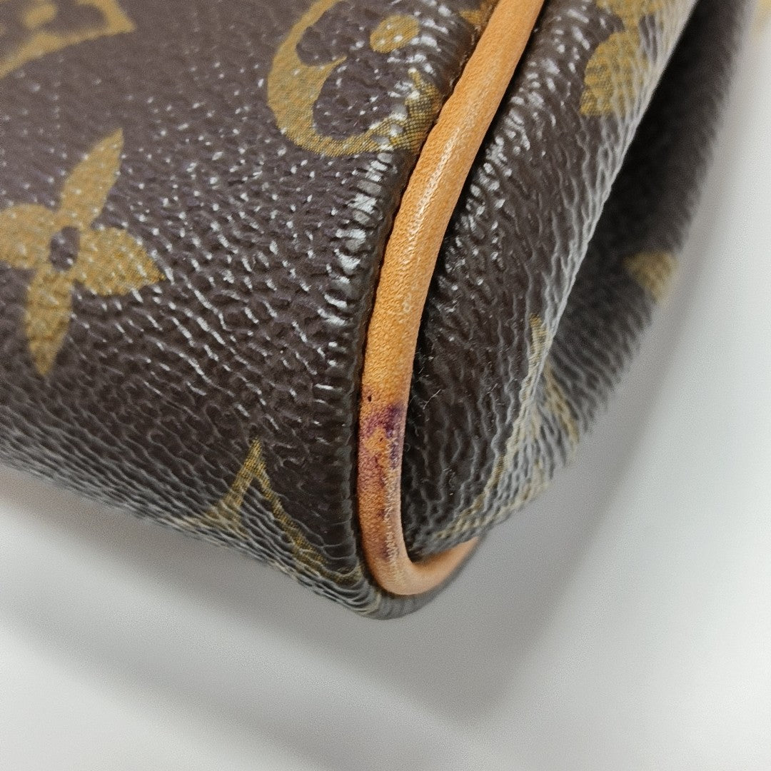 EVA Monogram Coated Canvas Brown