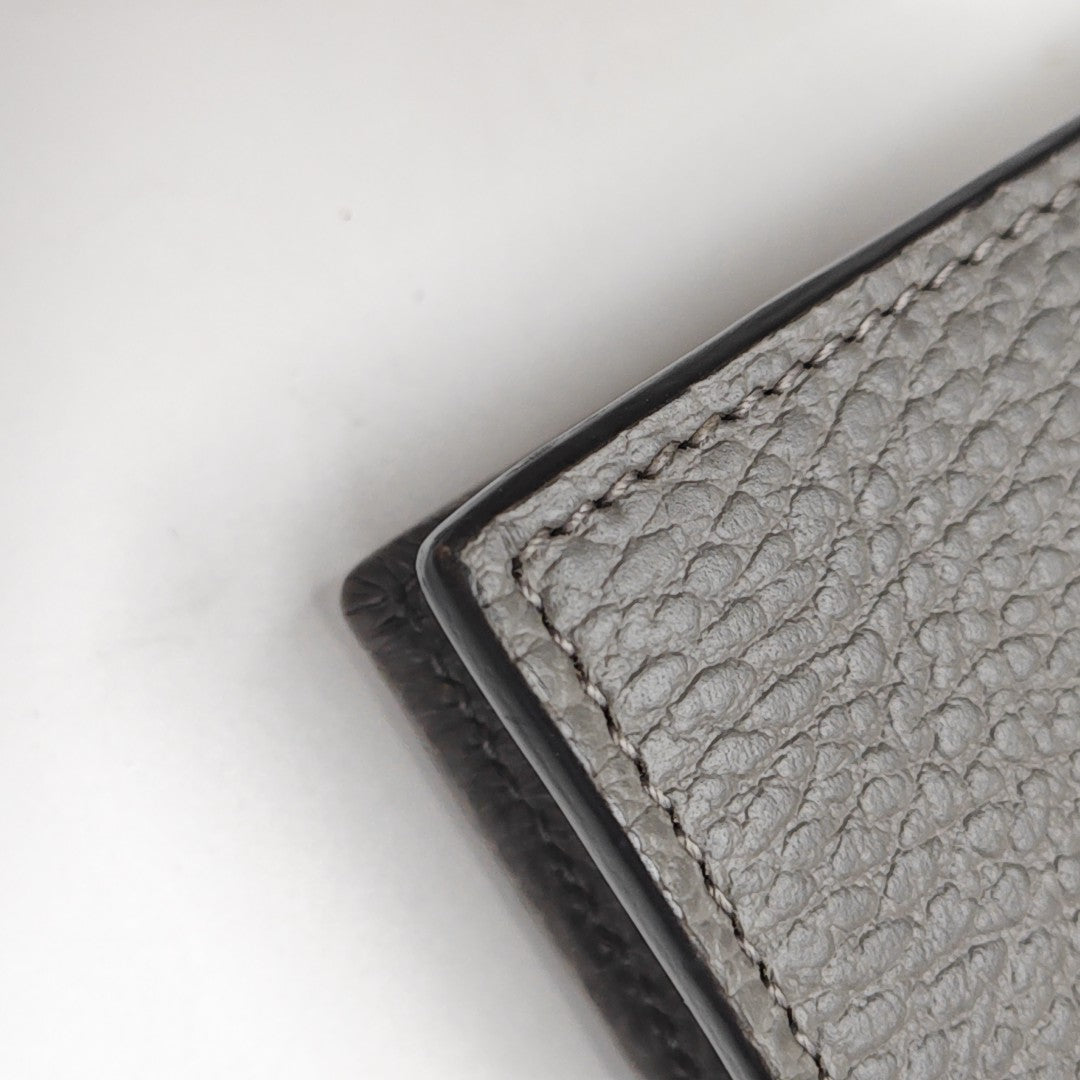Interlocking G Small Calfskin Gray