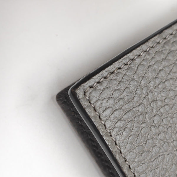Interlocking G Small Calfskin Gray