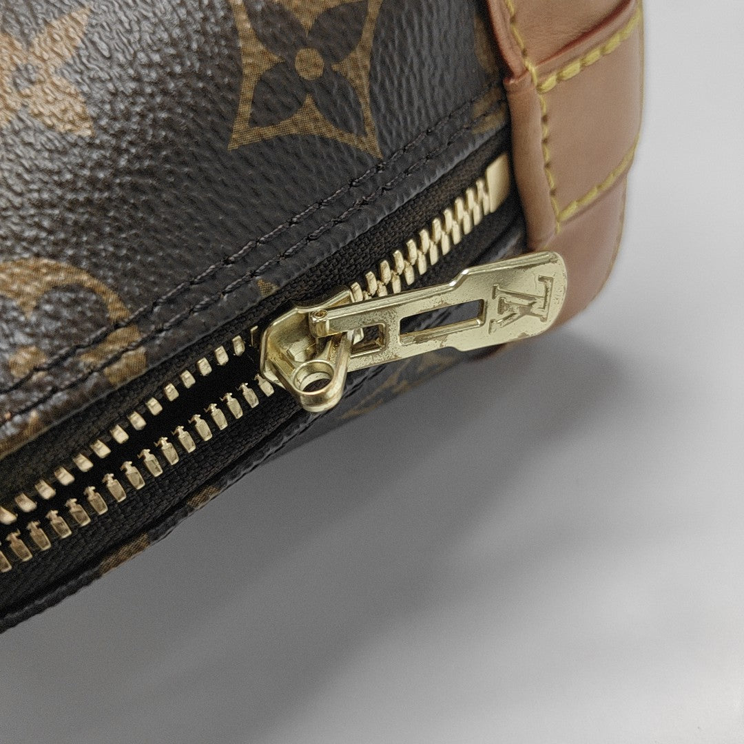 ALMA BB Monogram Coated Canvas Brown