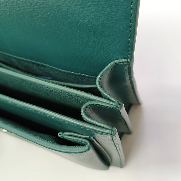SUNSET Medium Calfskin Green