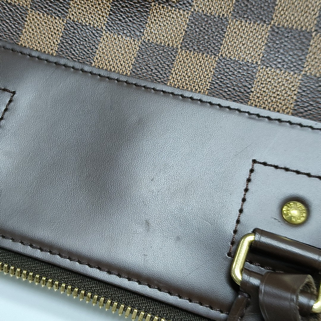GREENWICH Lona recubierta Damier Ebene Marrón