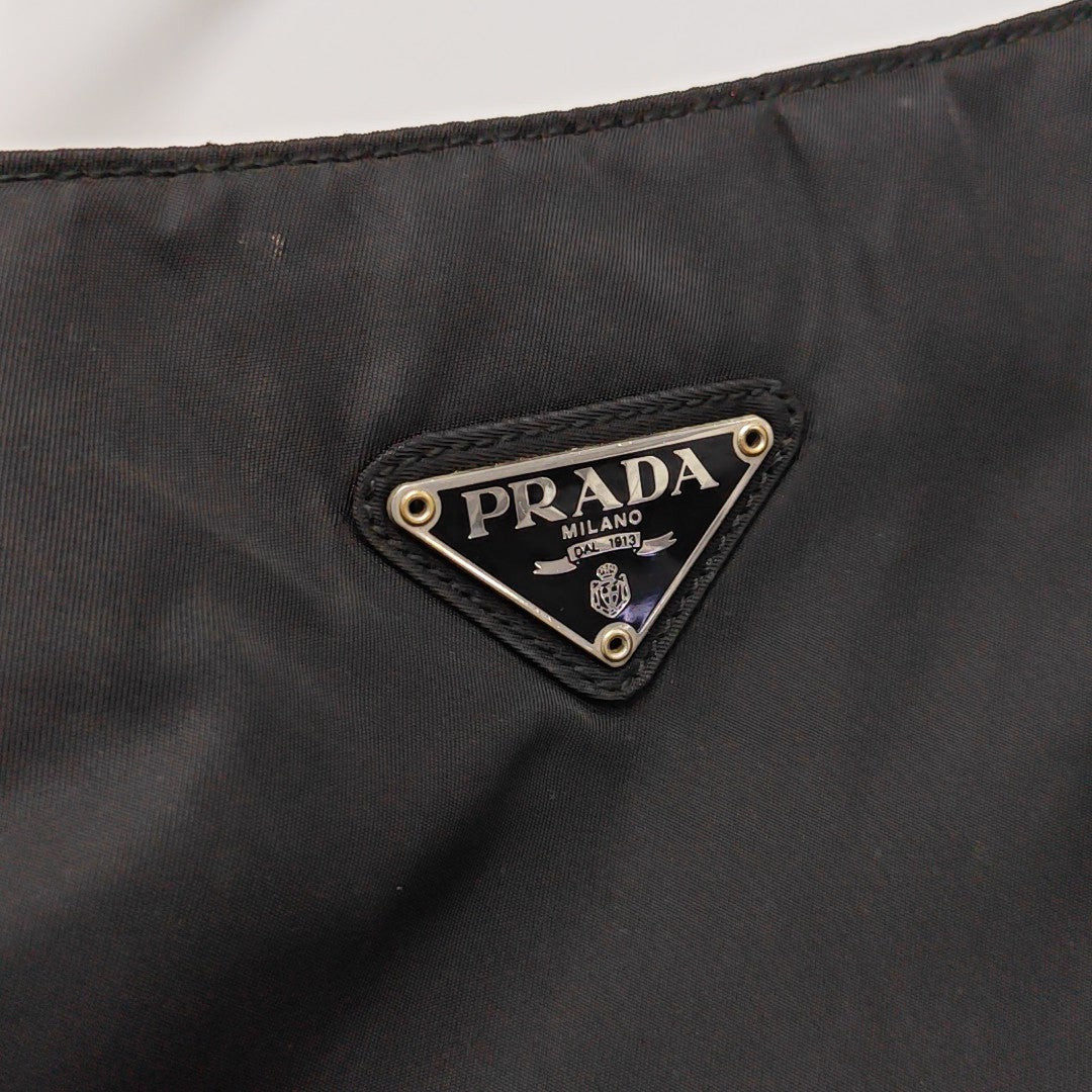 Nylon Shoulder Bag Black