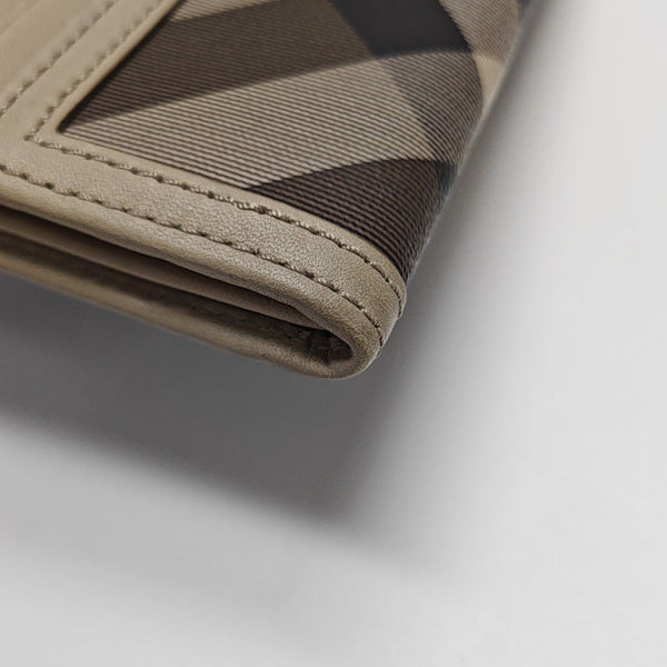 Coated Canvas Wallet Gray