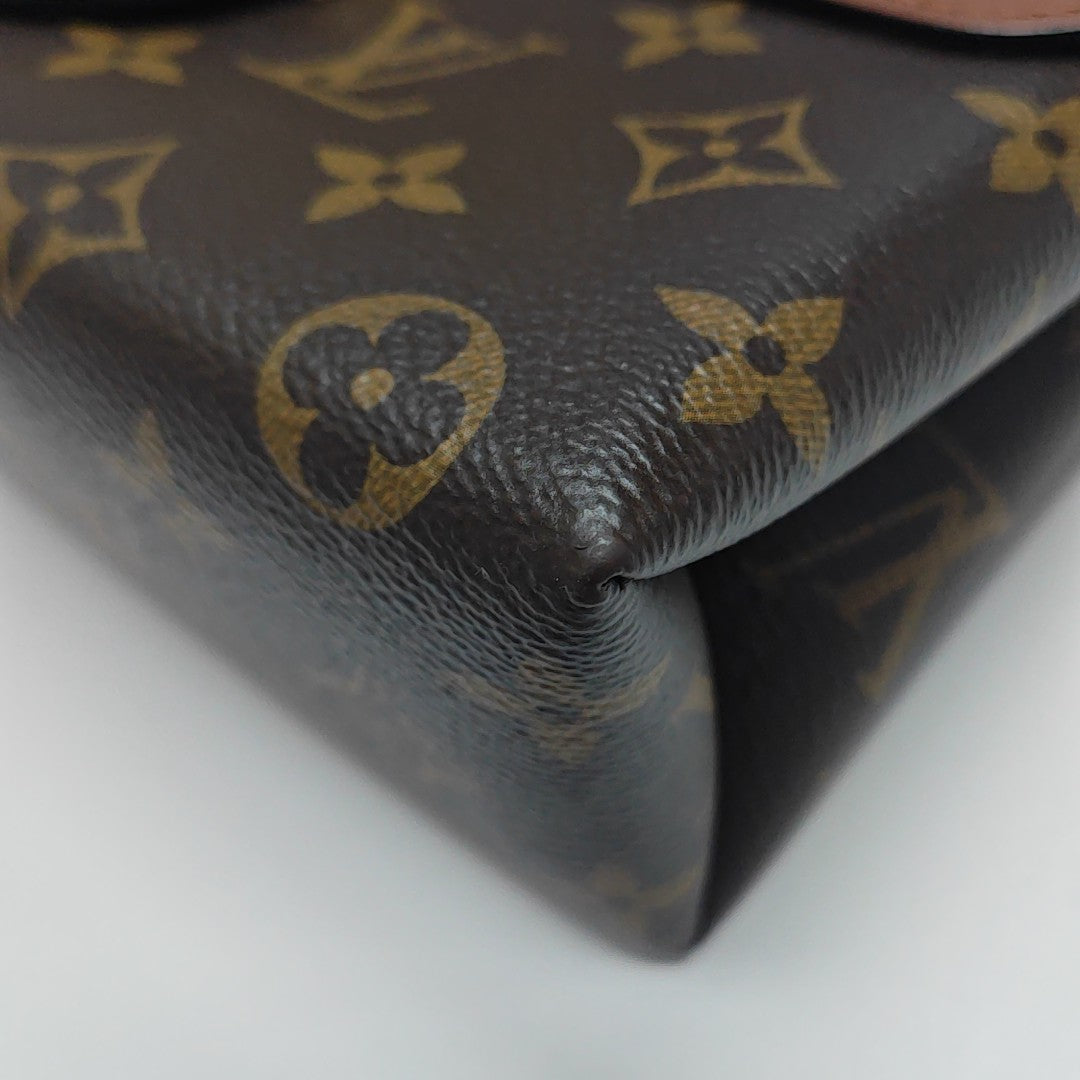 LOCKY BB Monogram Coated Canvas Brown