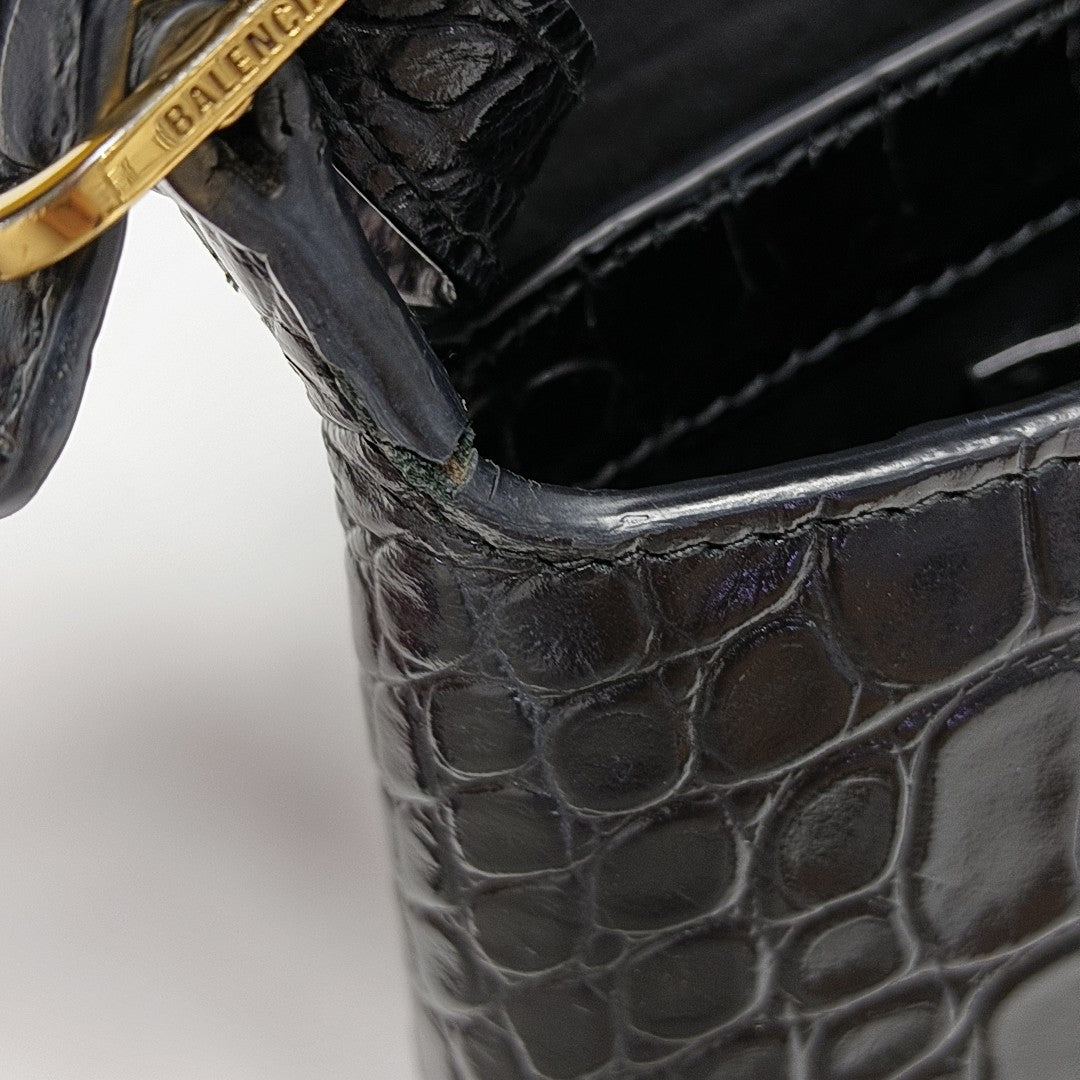 Calfskin Shoulder Bag Black