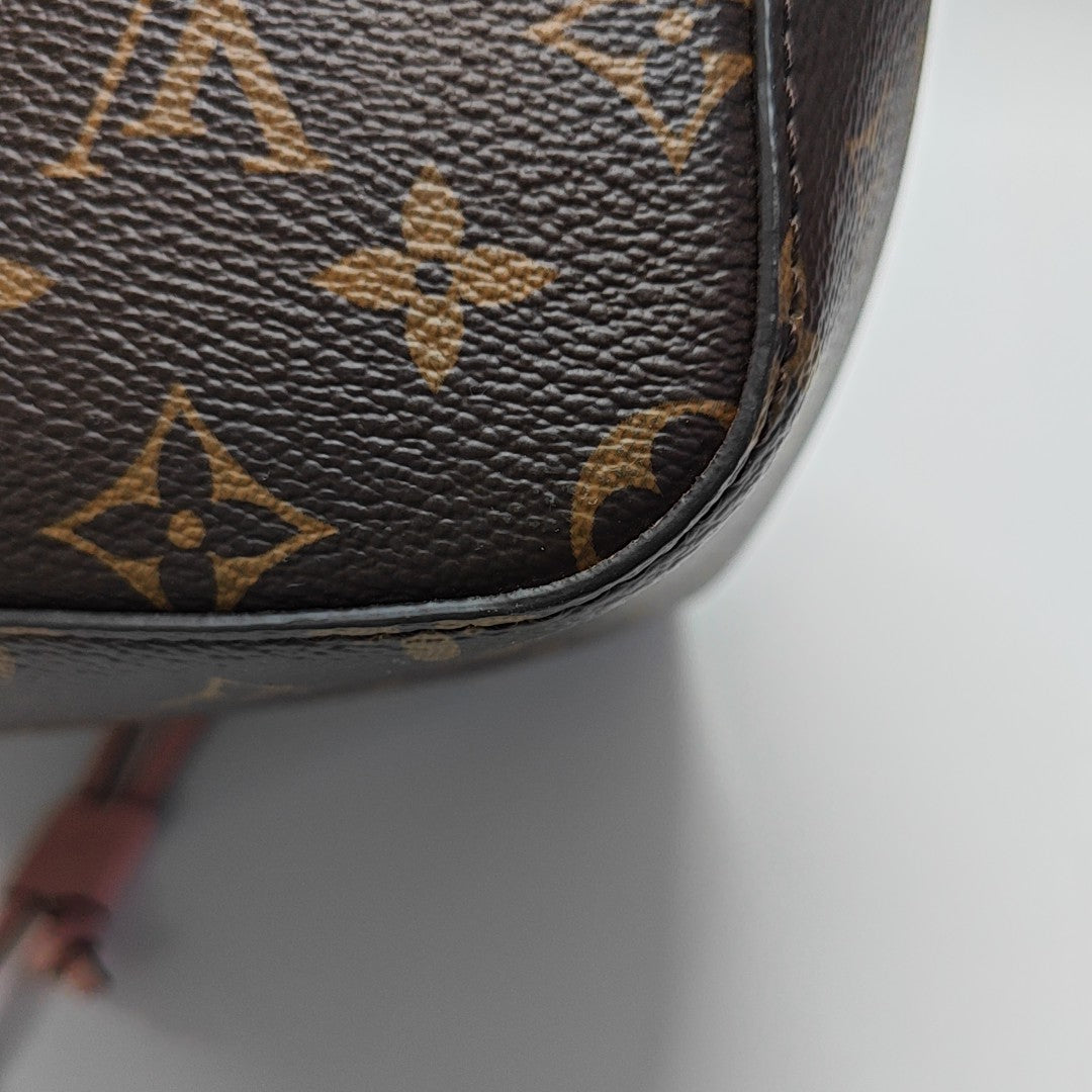 NÉONOÉ MM Monogram Coated Canvas Brown