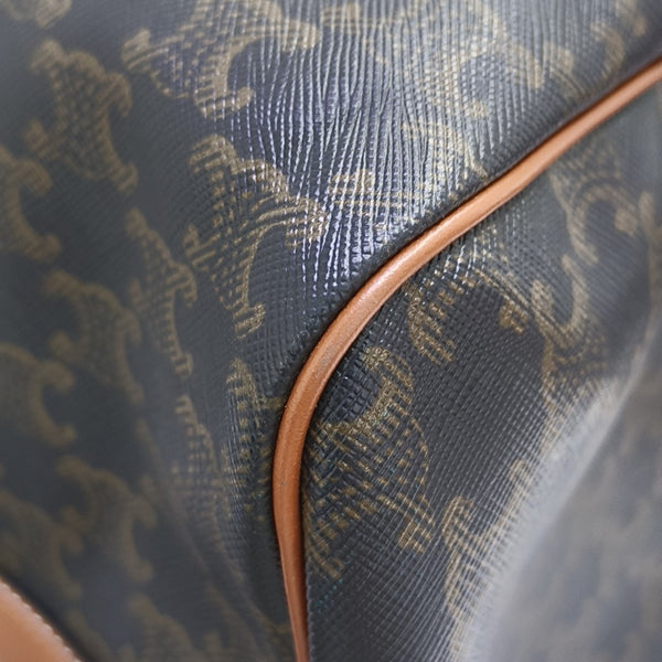 TRIOMPHE CANVAS Large Calfskin Brown