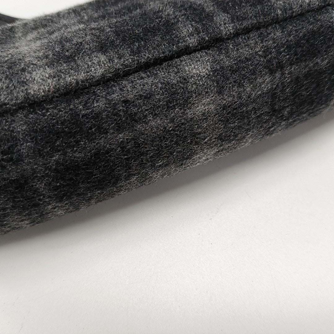 Fabric Top Handle Bag Black