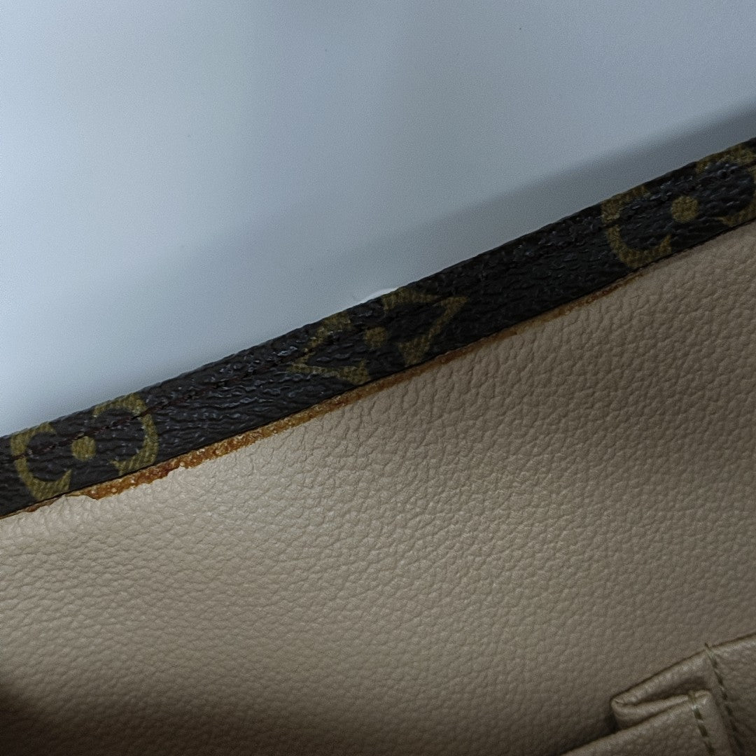 SAC PLAT GM Monogram Coated Canvas Brown