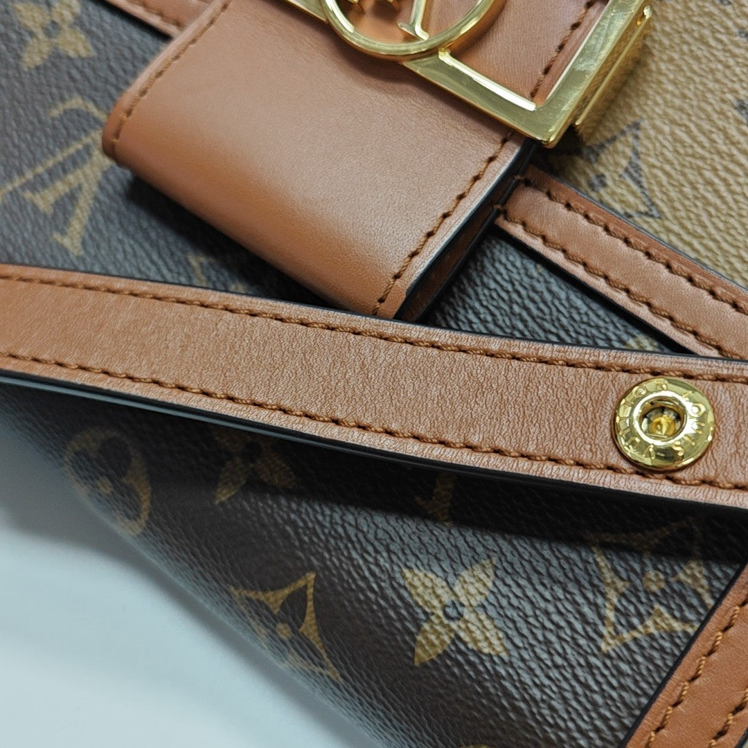 DAUPHINE Mini Coated Canvas Brown