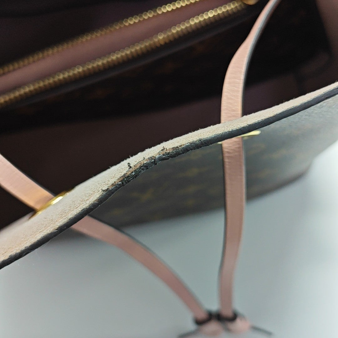 NÉONOÉ MM Monogram Coated Canvas Brown