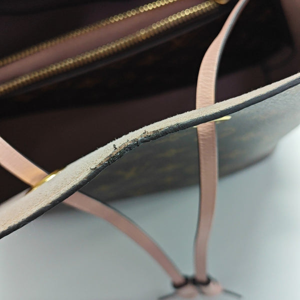NÉONOÉ MM Monogram Coated Canvas Brown