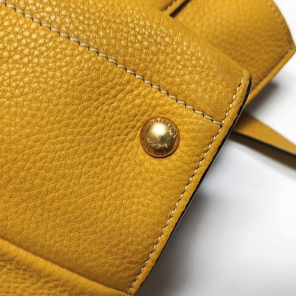 Authenticated pre-owned  Double Calfskin Yellow - Tote Bag at Looply