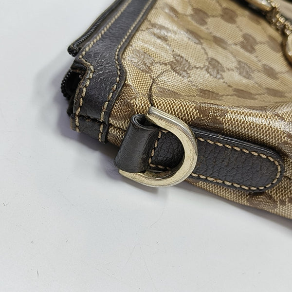 Monogram Coated Canvas Tote Bag Beige